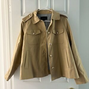 Ann Taylor Beige Button-Up Jacket
